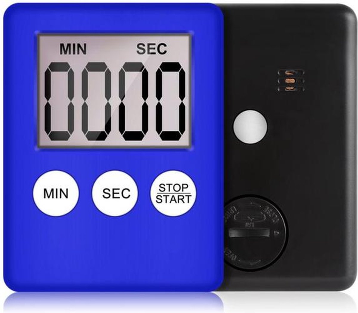 Juleika® Magnetische Kookwekker - Timer - Blauw - Inclusief batterij