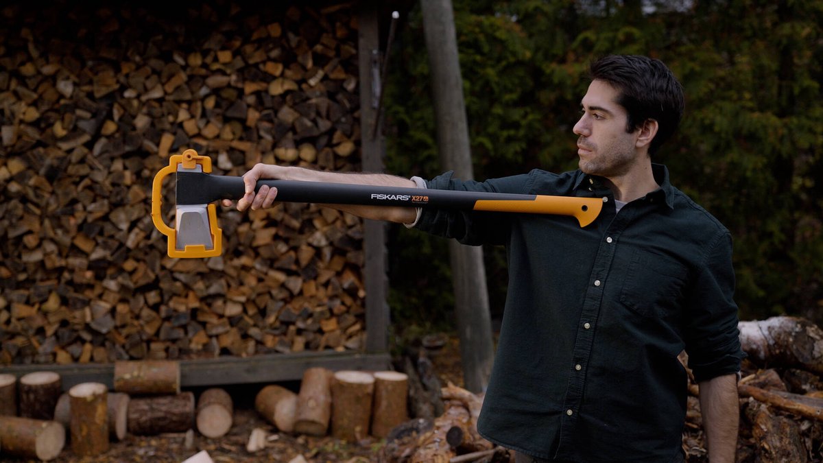 Fiskars Kloofbijl X27 XXL Hakbijl voor hout Splijthamer voor