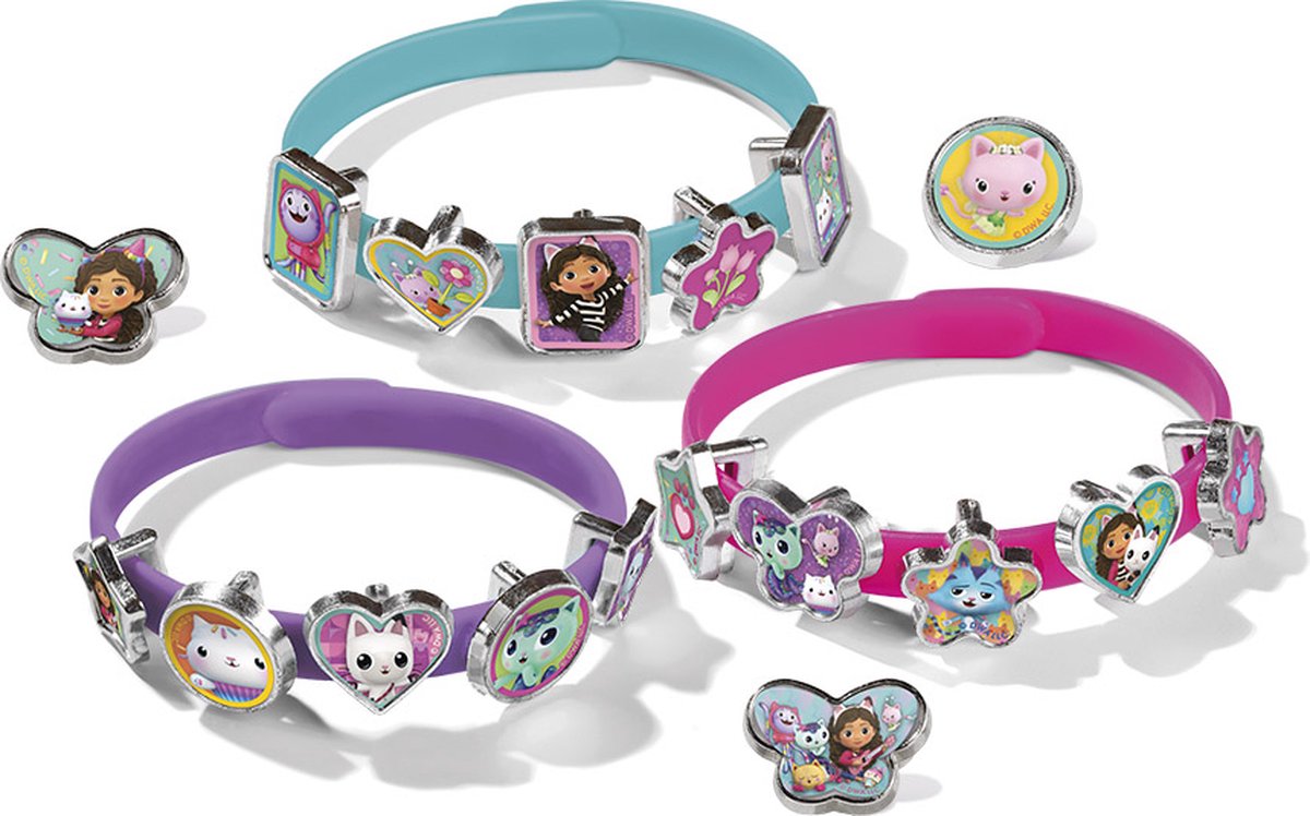 Gabby’s Poppenhuis Totum 3 schuif armbandjes maken met 18 schuifbedels | speelgoed meisjes vanaf 3 jaar Gabby’s Dollhouse — afbeelding 4