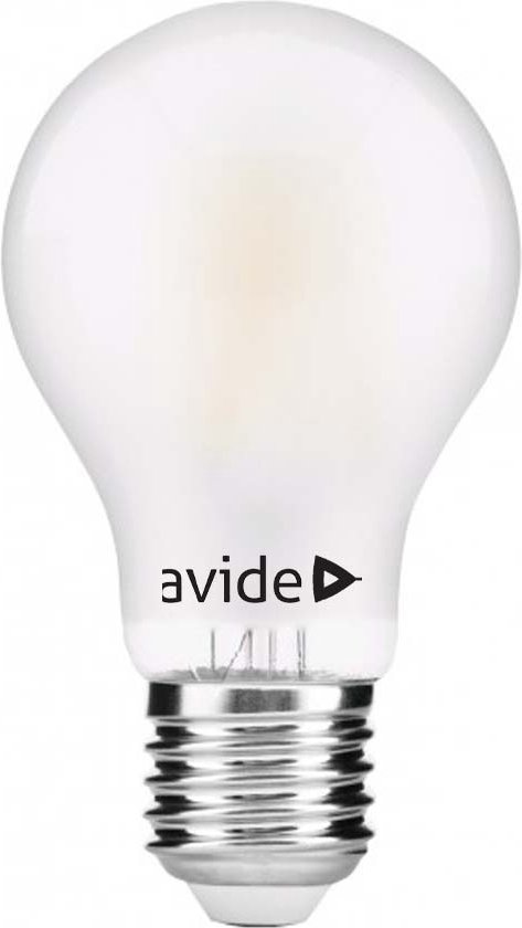Avide Lampe à Filament LED E27 7.5W 2700K 810lm 230V - Mat - Wit Chaud Extra