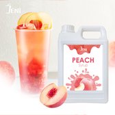 Limonade | Bubble Tea Syrup | Smoothie Basis | Cocktail Syrup | Dessert Syrup | JENI Peach Syrup - 2.5 Kg （with a free pump）
