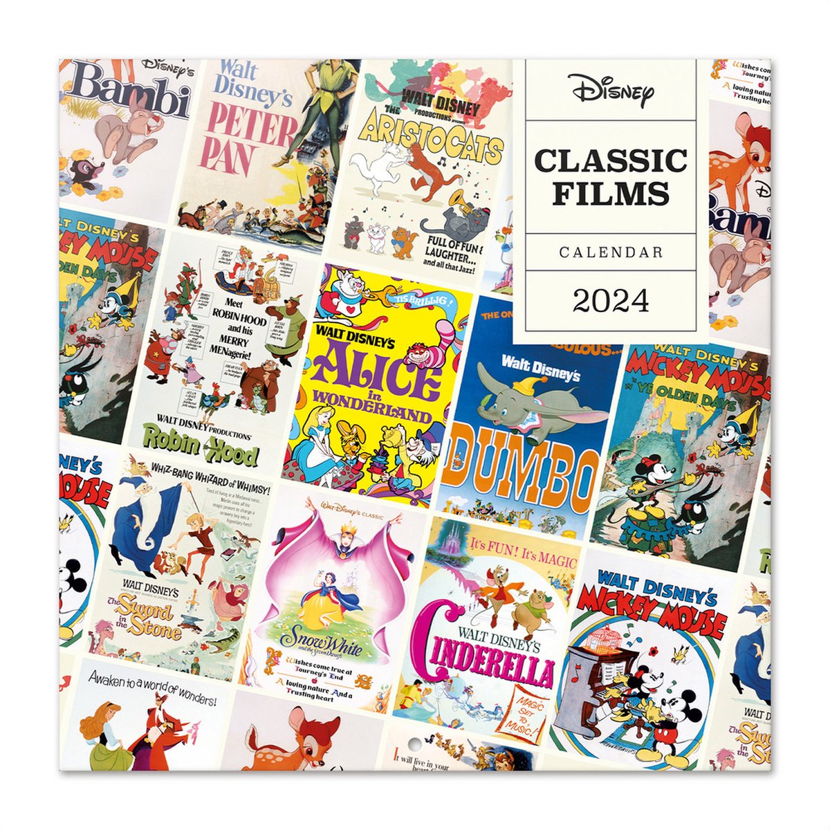 Calendrier 2024 des Posters Vintage Disney | bol