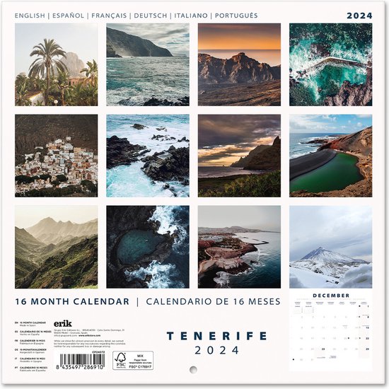 Tenerife Kalender 2024 bol