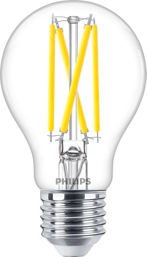 Philips MASTER LED E27 Peer Filament Helder 5.9W 806lm - 922-927 Dim naar Warm | Beste Kleurweergave - Dimbaar - Vervangt 60W