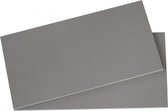 Woonexpress Set legplanken 90 cm Tudela - Spaanplaat - Grijs - 87x2x50 cm (BxHxD) - Past in vak 90 cm