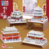 Lezi Snow Palace - Nanoblocks / miniblocks - Bouwset / 3D puzzel - 5200+ bouwsteentjes - Lezi LZ8261