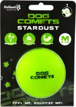 Dog Comets Ball Stardust - Hondenspeelgoed - Hondenbal - Natuurlijk rubber - Groen - Ø6 cm