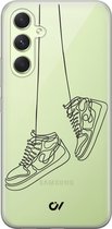 Hoesje geschikt voor Samsung Galaxy A54 - Sneakers - Schoenen - Transparant - Soft Case Telefoonhoesje - TPU Back Cover - Casevibes