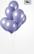 10x Ballon lila 30cm - Festival feest party verjaardag landen helium lucht thema
