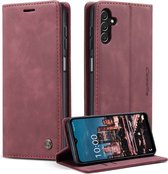 CaseMe Book Case - Geschikt voor Samsung Galaxy A14 Hoesje - Bordeaux