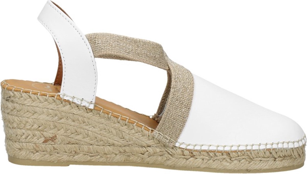 Toni Pons - Tossa Leren Dames Espadrilles Blanc - Maat 43