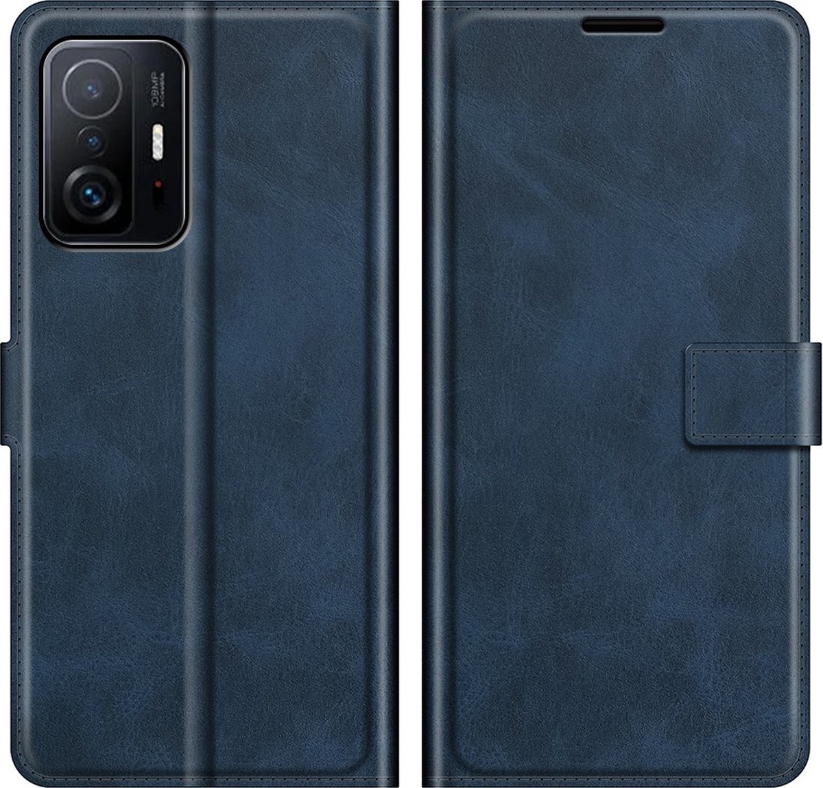 Coverup Hoesje - Geschikt voor Xiaomi 11T Hoesje - Coverup Deluxe Book Case - Blauw