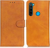 Coverup Luxe Book Case - Geschikt voor Xiaomi Redmi Note 8 Hoesje - Bruin