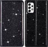 Coverup Glitter Book Case - Geschikt voor Samsung Galaxy A53 Hoesje - Zwart
