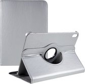 360 Rotating Book Case - Geschikt voor iPad 10.9 (2022) Hoesje - Zilver