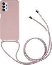 Coverup TPU Back Cover met Koord - Biologisch Afbreekbaar - Geschikt voor Samsung Galaxy A13 5G / A04s Hoesje - Pink