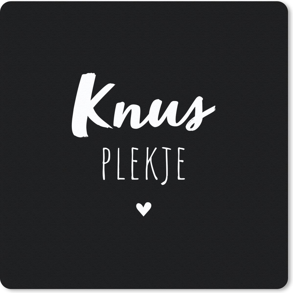 Muismat 20x20 cm - Mousepad Thuis - Quotes - Knus plekje - Tekst - Muismatten