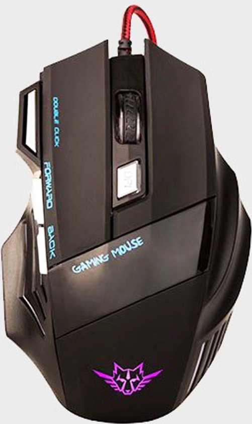 Gaming muis met draad /Gaming mouse met draad kleur Zwart