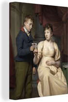 La lettre d'amour - Peinture de Willem Bartel van der Kooi Toile 60x80 cm - Tirage photo sur toile (Décoration murale salon / chambre)