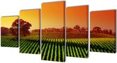 vidaXL-Canvas-muurdruk-set-velden-200-x-100-cm