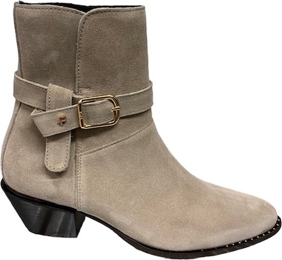 Floris Van Bommel Sfw-50051 Enkellaarsjes - Enkelboots met rits - Dames - Bruin - Maat 37