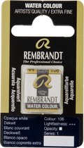 Rembrandt water colour napje Opaque White (106)