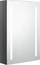 vidaXL-Badkamerkast-met-spiegel-en-LED-50x13x70-cm-glanzend-grijs