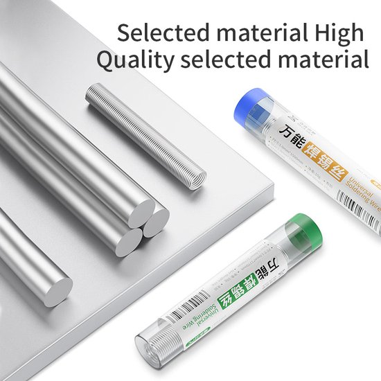 Soldeertin, 0,8 mm, soldeertin, loodvrij met colofoniumkern, soldeertin met vloeimiddel 20 g, soldeerdraad voor reparatie en doe-het-zelvers van elektronische elektrische soldeercomponenten