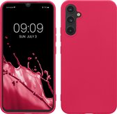 kwmobile telefoonhoesje geschikt voor Samsung Galaxy A34 5G - Hoesje voor smartphone - Back cover in neon roze