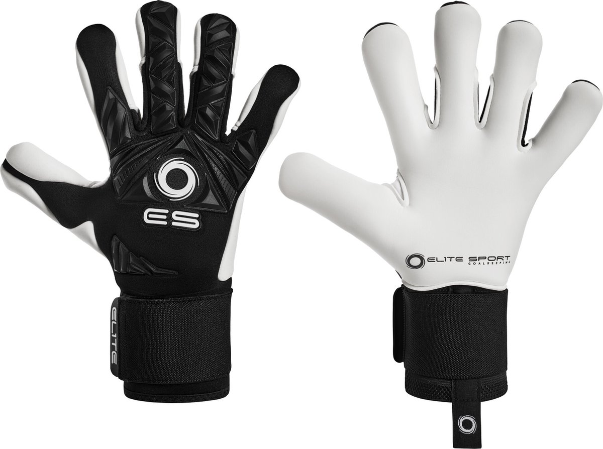 Elite Sport Neo Revolution II Combi Keepershandschoenen - Zwart / Wit | Maat: 8