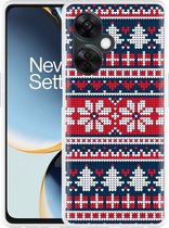Cazy Hoesje geschikt voor OnePlus Nord CE 3 Lite 5G Gebreide Kersttrui II