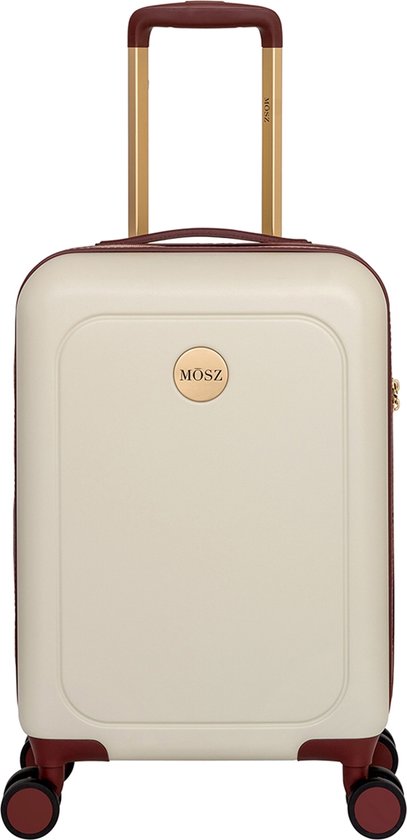 MŌSZ Handbagage harde koffer / Trolley / Reiskoffer - Lauren - 55 cm - Wit