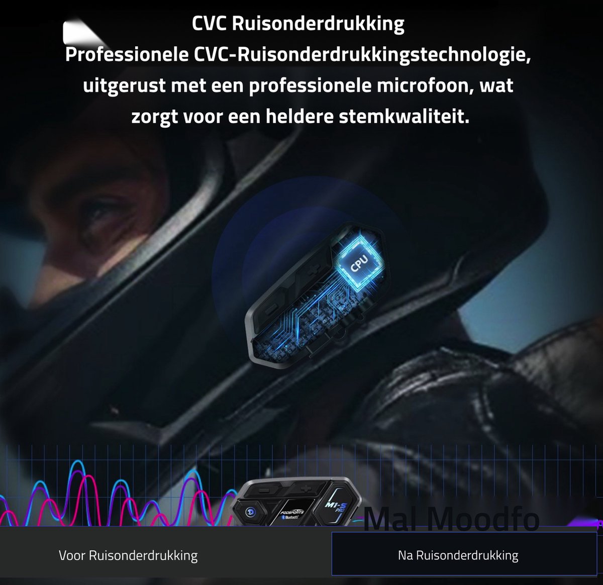Greatzer Intercomunicador Casco Moto Bluetooth 5.4 Auriculares Casco Moto con Doble Chip para Audio Multitarea Manos Libres Auriculares 2 Motoristas de 500m, Cancelación de Ruido DSP&CVC/IP56