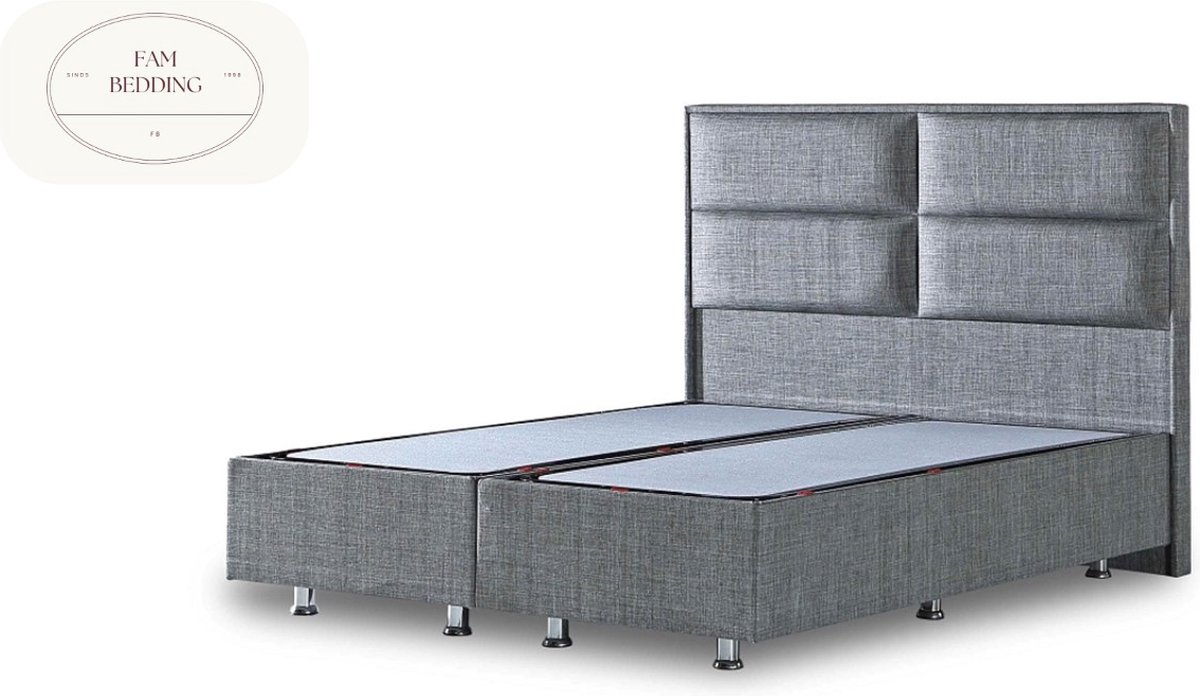 Boxspring Block zonder matras Antraciet 160x220