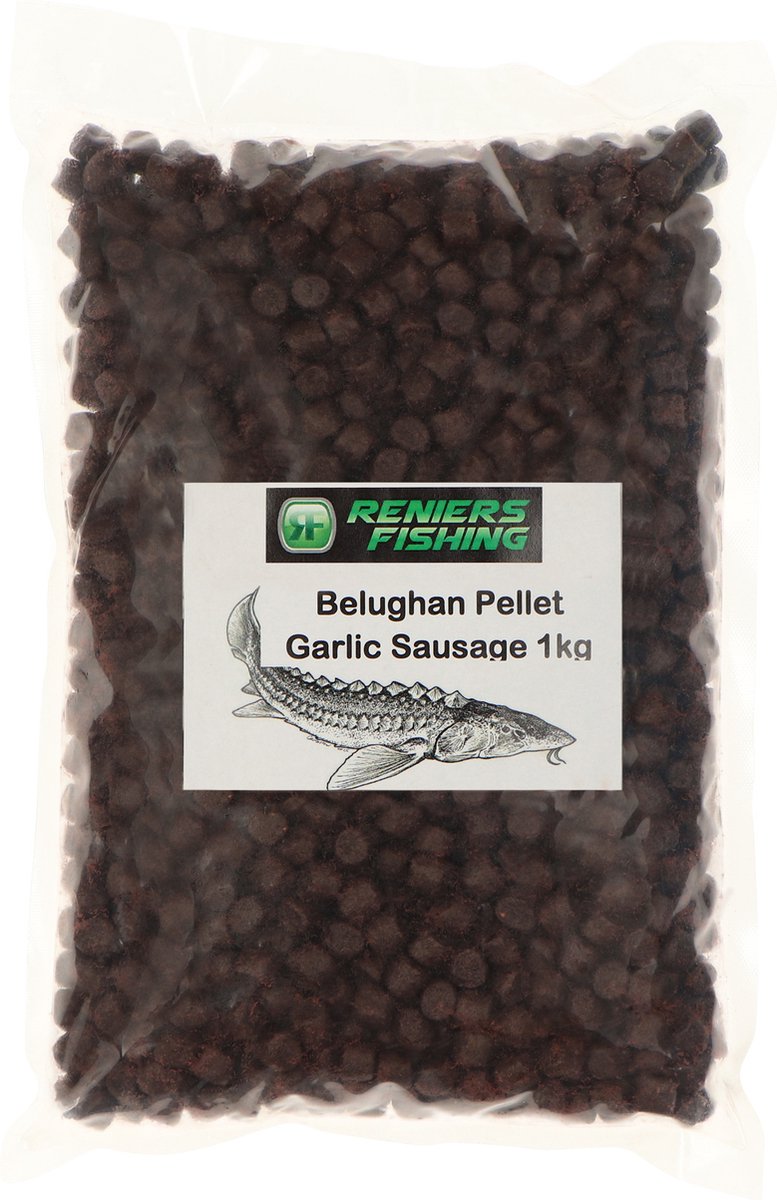 Reniers Fishing Belughan Pellet 9mm - 1 Kilo - Smaak : Garlic Sausage