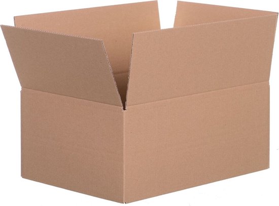 Lot de 5 boîtes en carton double vague d'avane, 50 x 40 x 40 cm, emballage  d'expédition en carton ondulé léger, solide et résistant, fabriquées en  Italie : : Fournitures de bureau