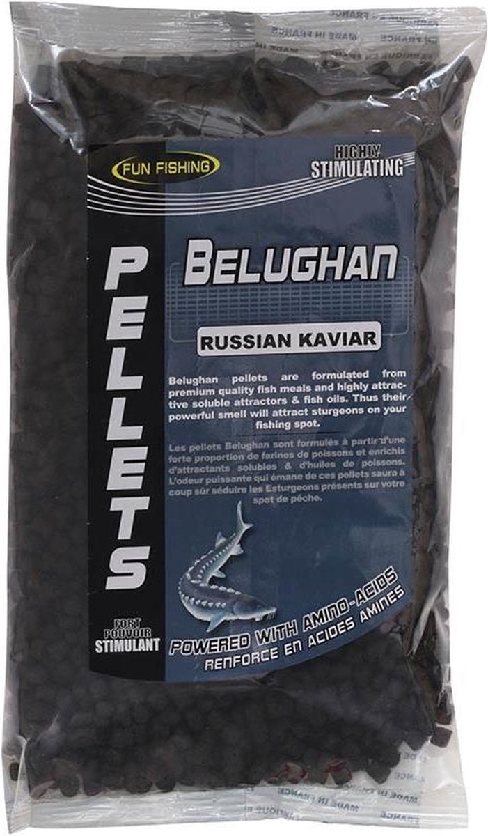Fun Fishing Belughan Pellets 6mm - 700gr - Smaak : Russian Kaviar