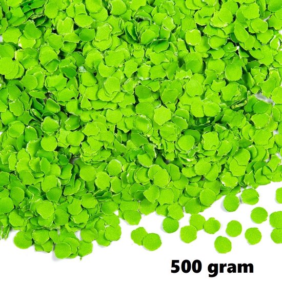 Foto: 500 gram confetti rond 1cm licht groen papier thema feest festival party verjaardag