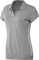 Adidas Golfpolo Ss Performance Dames Grijs Maat Xs