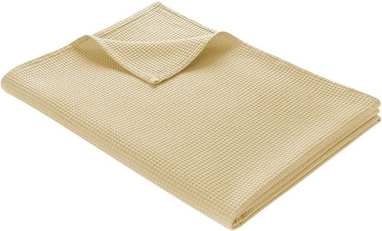 Sprei-Wafelpiqué lichtgewicht deken, gemaakt van 100% katoen - Luchtige bankdeken, veelzijdig - Onderhoudsvriendelijke deken - Katoenen deken -Verschillende maten en kleuren
