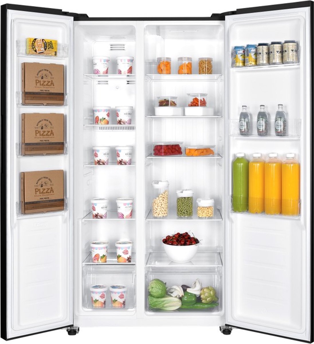 Bella BSBS-445.1BE - Amerikaanse koelkast - Display - 442 Liter - No Frost - Zwart — afbeelding 3