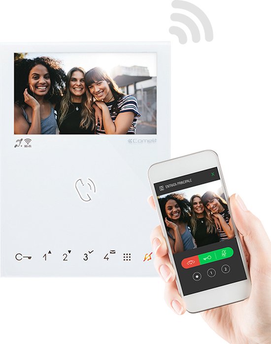 Foto: Comelit mini binnentelefoon deurcommunicatie 6742w e2upk