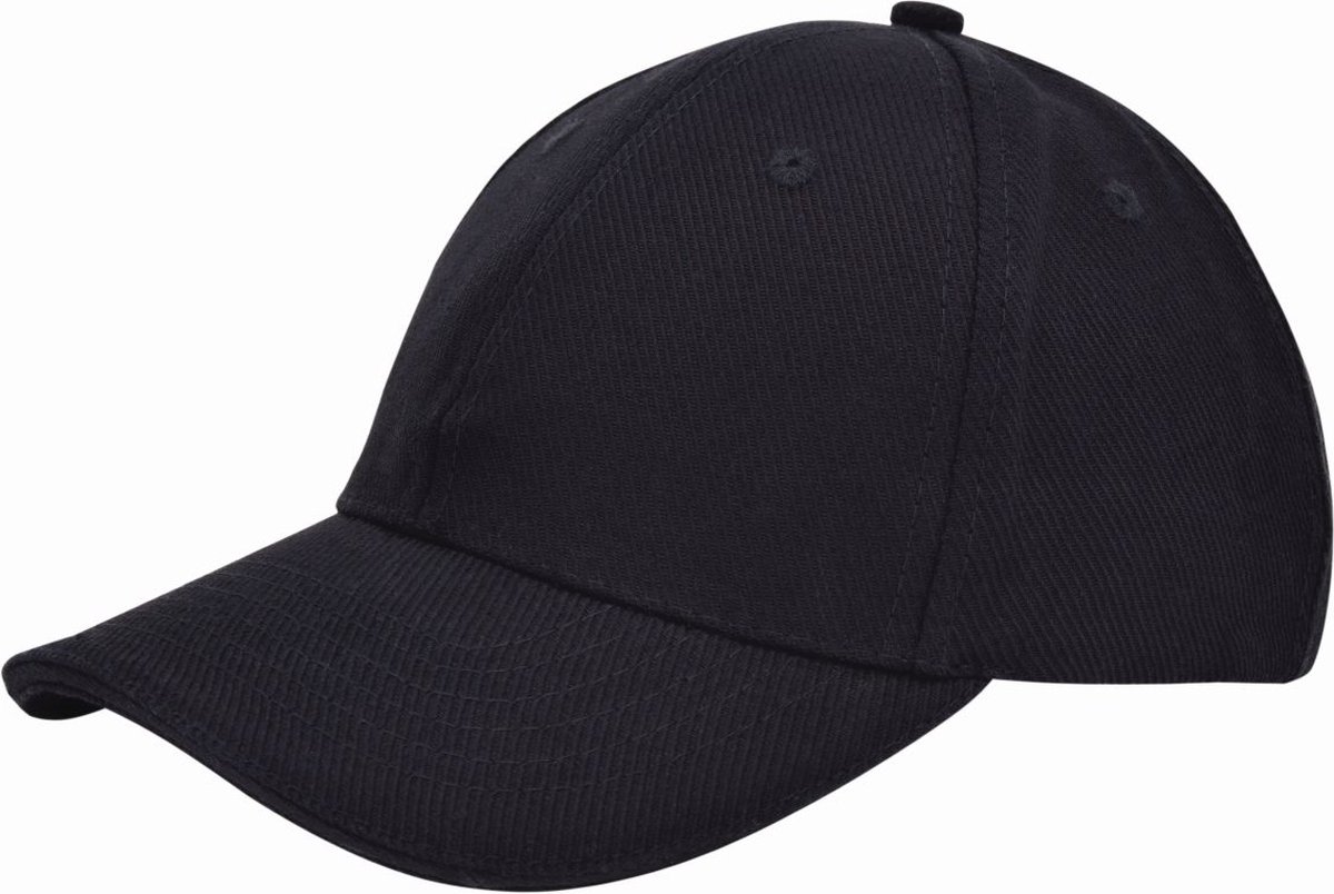 Benza luxe canvas sandwich Baseballcap - Zwart - Benza