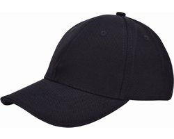 Benza luxe canvas sandwich Baseballcap - Pet - Zwart