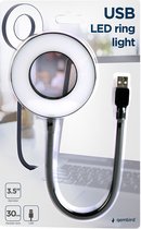 Selfie rechargeable GEMBIRD NL-LEDRING-01