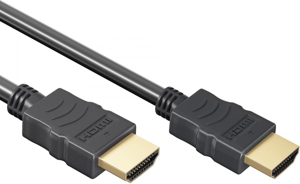 HDMI 1.4 kabel - 10.2 Gbps - 4K@30 Hz - Male to Male - 1.5 Meter - Zwart - Allteq