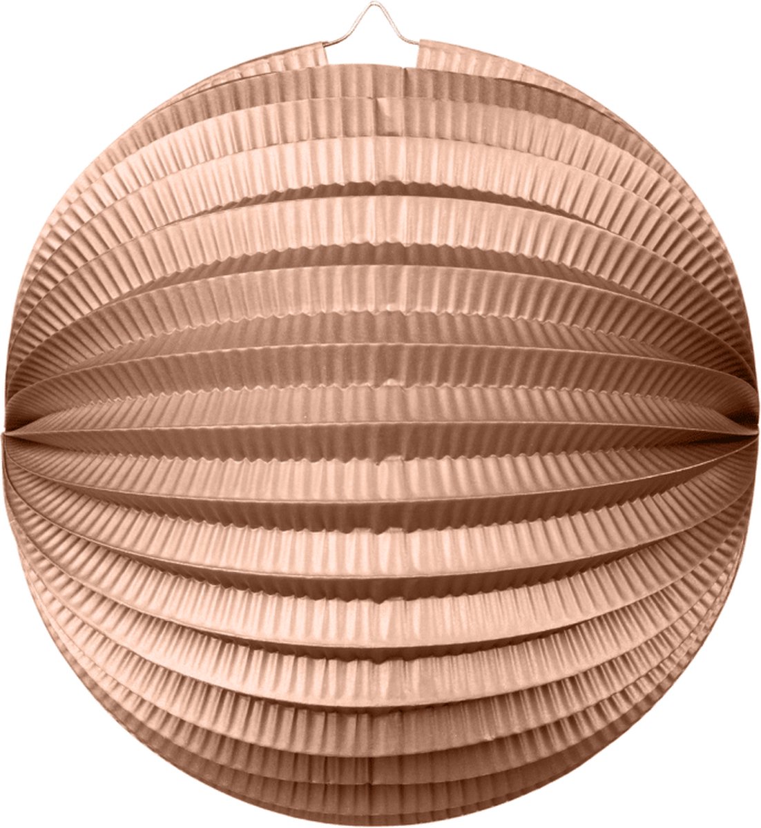 Papieren Lampion Metallic Rosé Goud 25cm - Feest Decoratie Bruiloft Zomer Festival