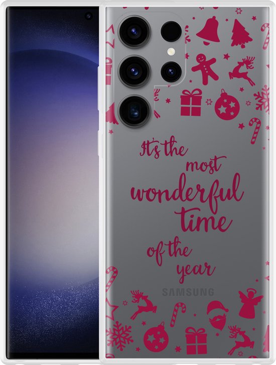 Cazy Hoesje geschikt voor Samsung Galaxy S23 Ultra Most Wonderful Time