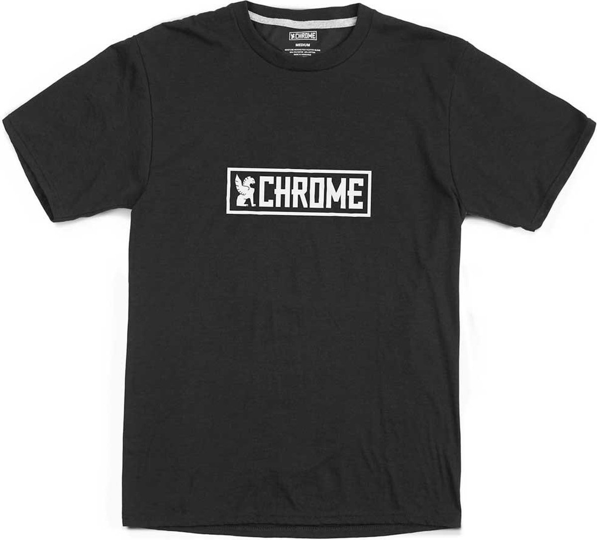 Chrome Horizontal Border T-shirt Met Korte Mouwen Zwart L Man