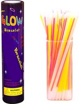 100x Glow in the dark sticks breekstaafjes | Neon Party Versiering | Verjaardag | Oud en nieuw | Nieuwjaar Decoratie | Schoencadeautjes sinterklaas